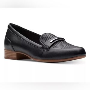 Clarks Black Leather Loafer